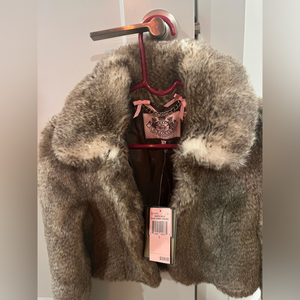 Vintage Juicy Couture Faux Fur bolero jacket - Picture 3 of 10